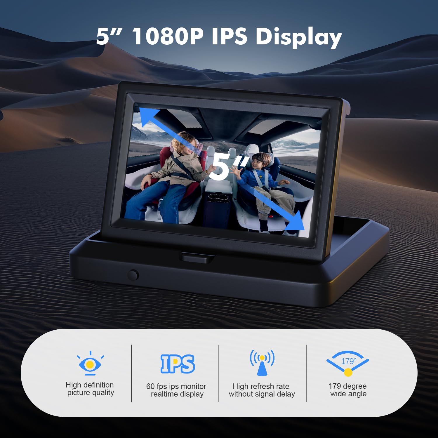 Itomoro headrest installation keeps the camera securely in place.