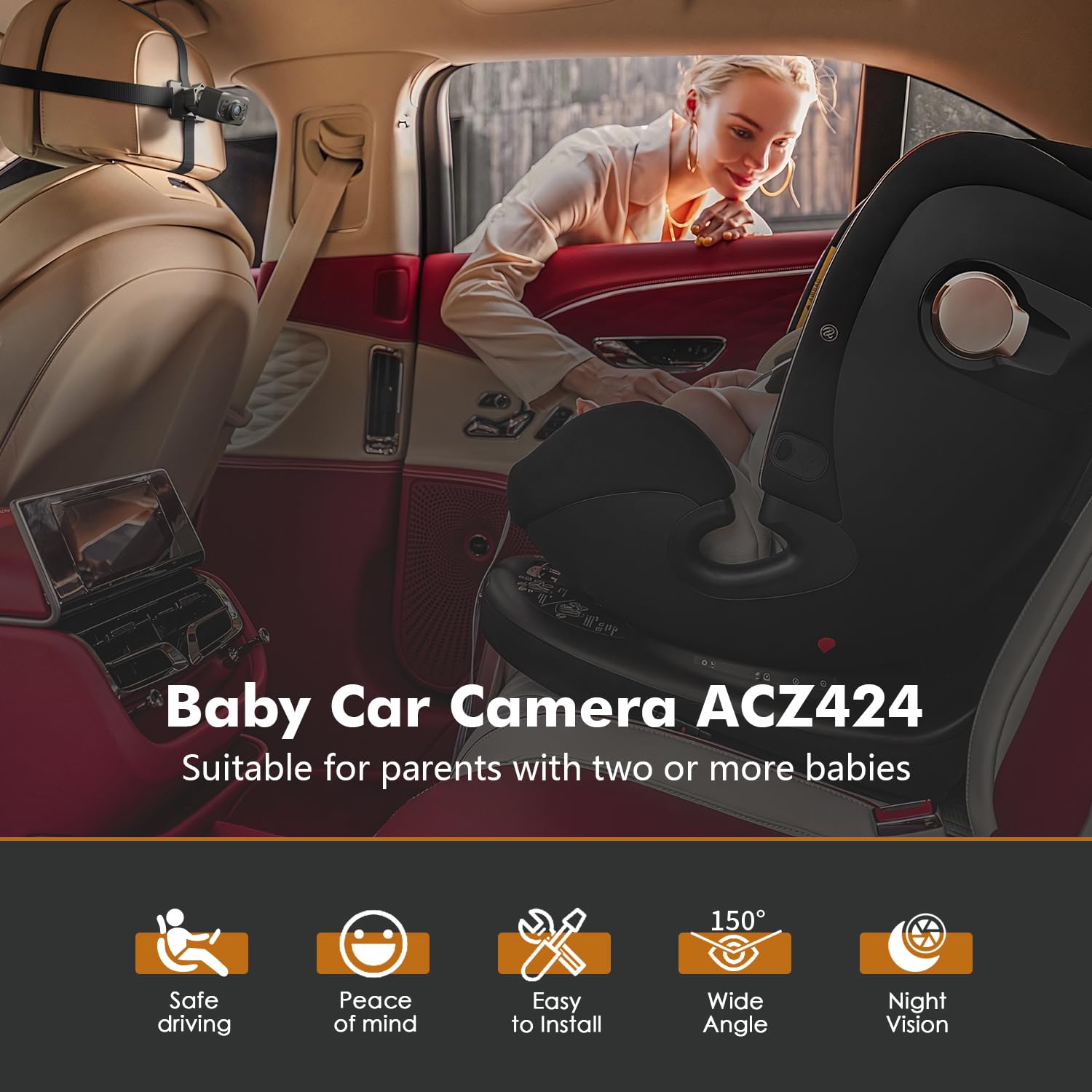 Itomoro two-camera display lets you monitor two kids at once.