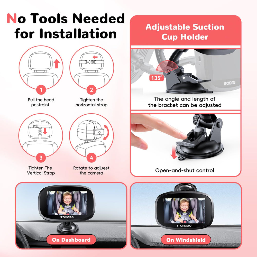 Itomoro backseat monitor makes a thoughtful gift for new parents.