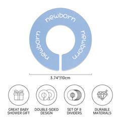 ITDYB baby closet dividers double-sided earth-tone design for clean, balanced wardrobe organization.