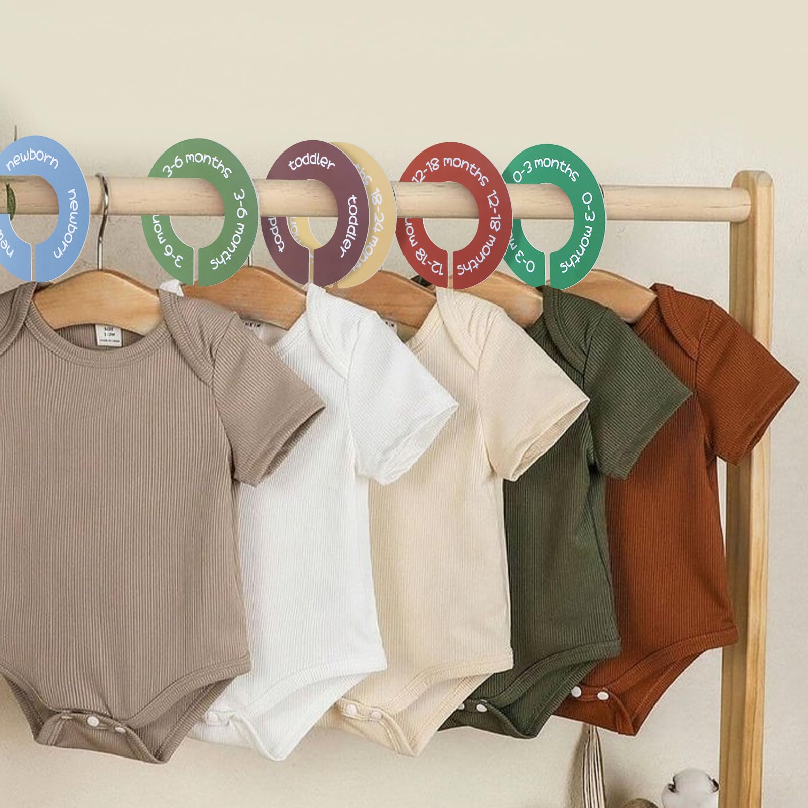 ITDYB baby closet dividers size label 9-12m for quick size checks.