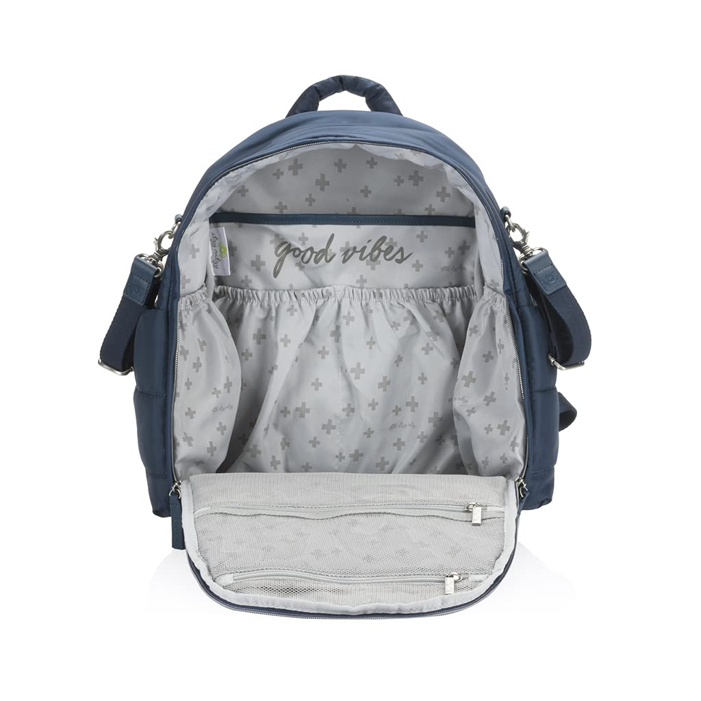 Itzy Ritzy Dream Backpack laptop pocket enables work-ready versatility.
