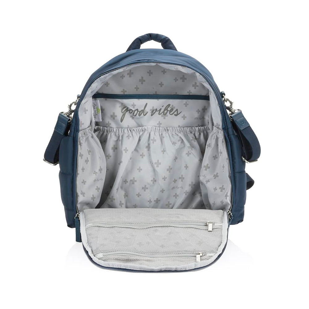 Itzy Ritzy Dream Backpack laptop pocket enables work-ready versatility.