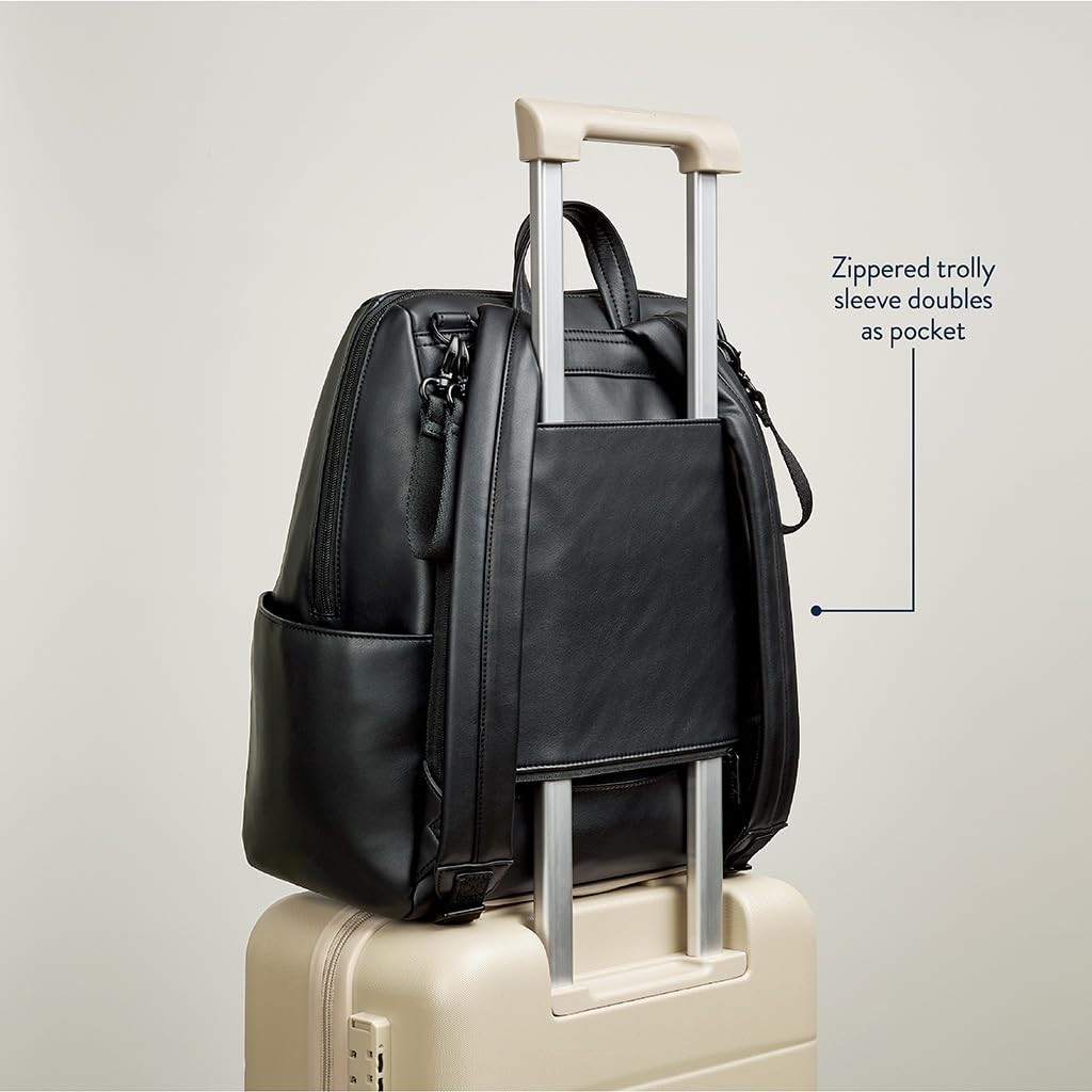 Itzy Ritzy Eras Diaper Bag Backpack neutral design matches any outfit.