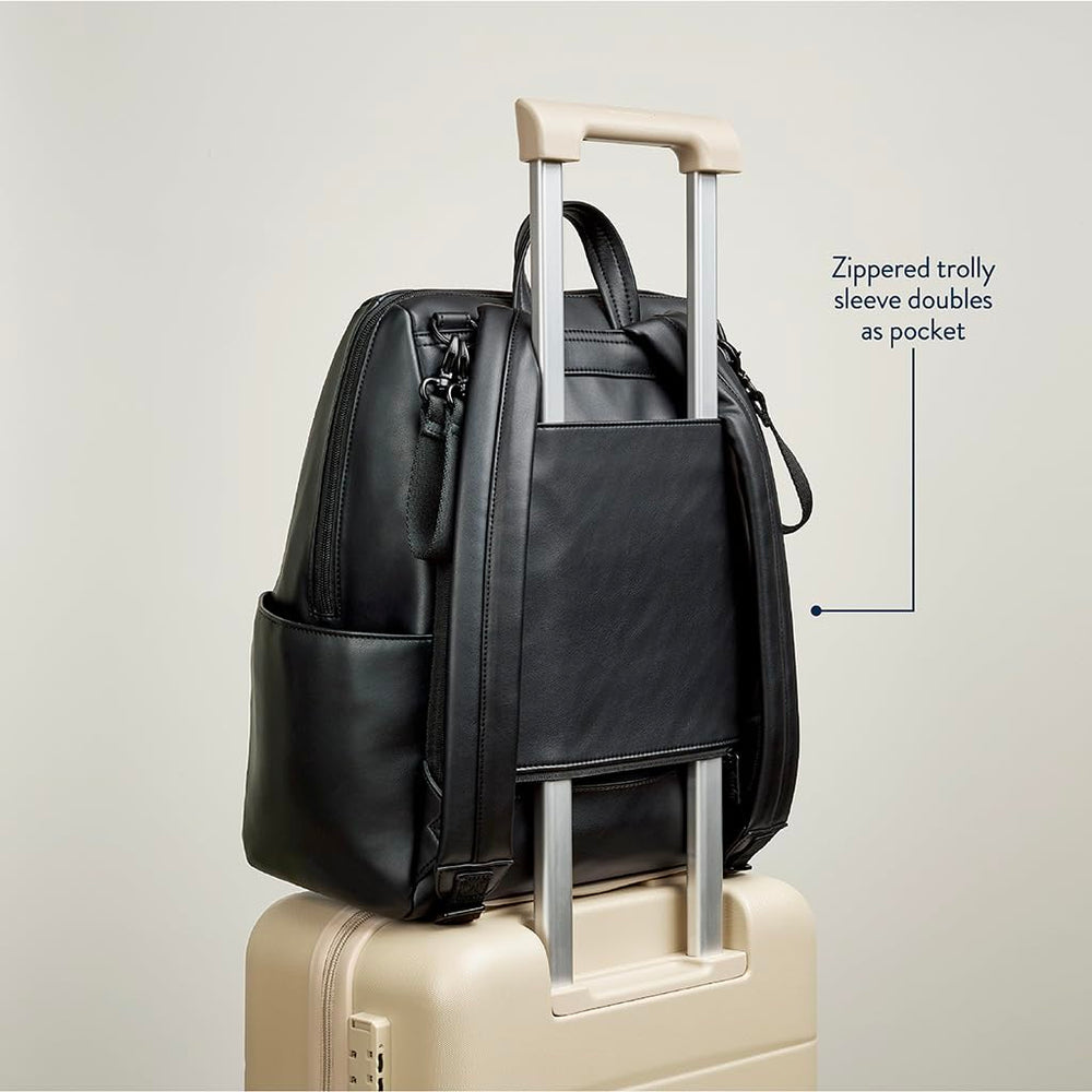 Itzy Ritzy Eras Diaper Bag Backpack neutral design matches any outfit.