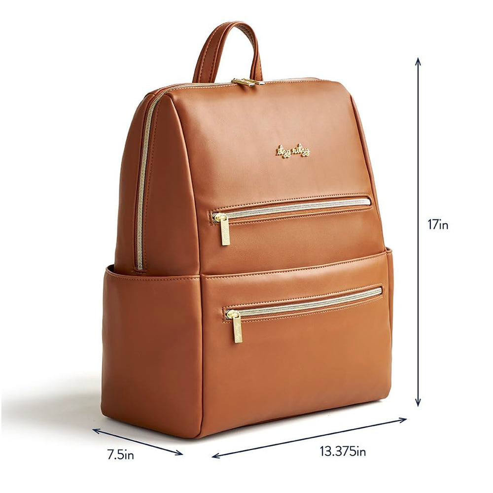 Itzy Ritzy Eras Diaper Bag Backpack quick-access pocket for one-handed use.