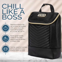 Itzy Ritzy ice-pack pocket extends cooling for day trips and outings