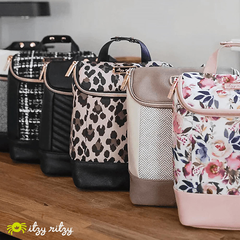 Itzy Ritzy Jetsetter design coordinates with outfits and gear for stylish travel