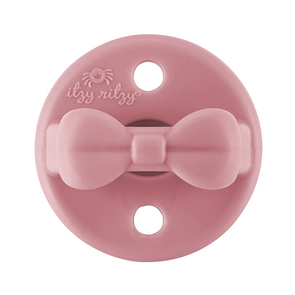 Itzy Ritzy top-rack dishwasher-safe pacifier makes cleanup quick.