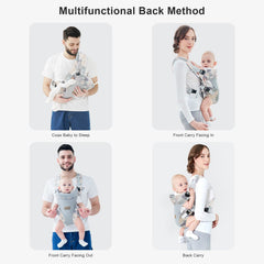 IULONEE 4-in-1 convertible setup enables front and back carries.