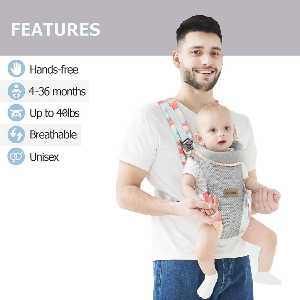 IULONEE 4-in-1 design lets you switch front, back, or sleep-friendly carry
