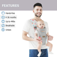 IULONEE 4-in-1 design lets you switch front, back, or sleep-friendly carry