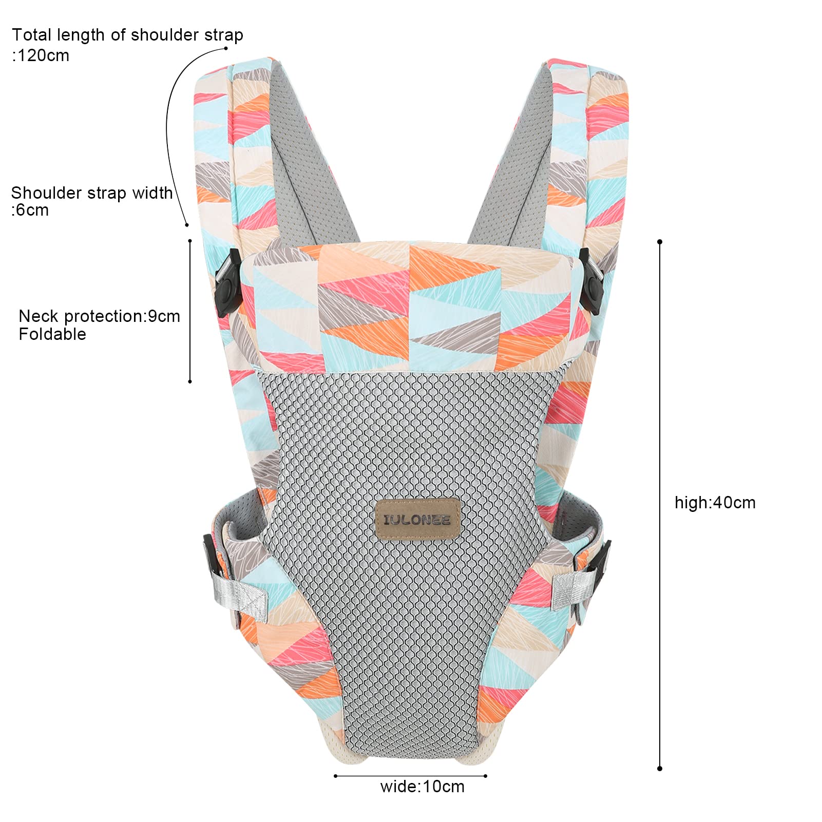 IULONEE breathable cotton fabric keeps both parent and baby cool and comfortable