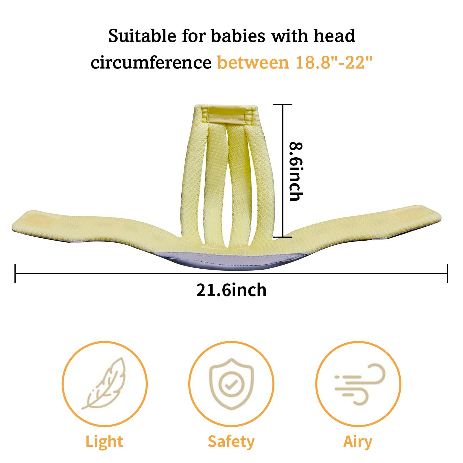 IULONEE baby head protector gray side view showing comfortable fit during crawling.