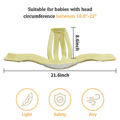 IULONEE Baby Head Protector side view showing 360° coverage for crawling comfort.