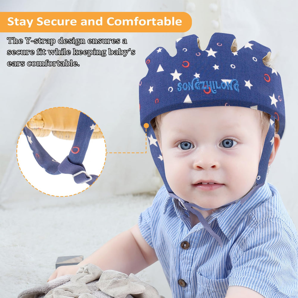 IULONEE Starry Blue 360-degree protection guards forehead, sides, and back for cozy, worry-free wear
