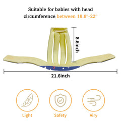 IULONEE Baby Head Protector Starry Blue side view offers all-around protection with comfortable fit