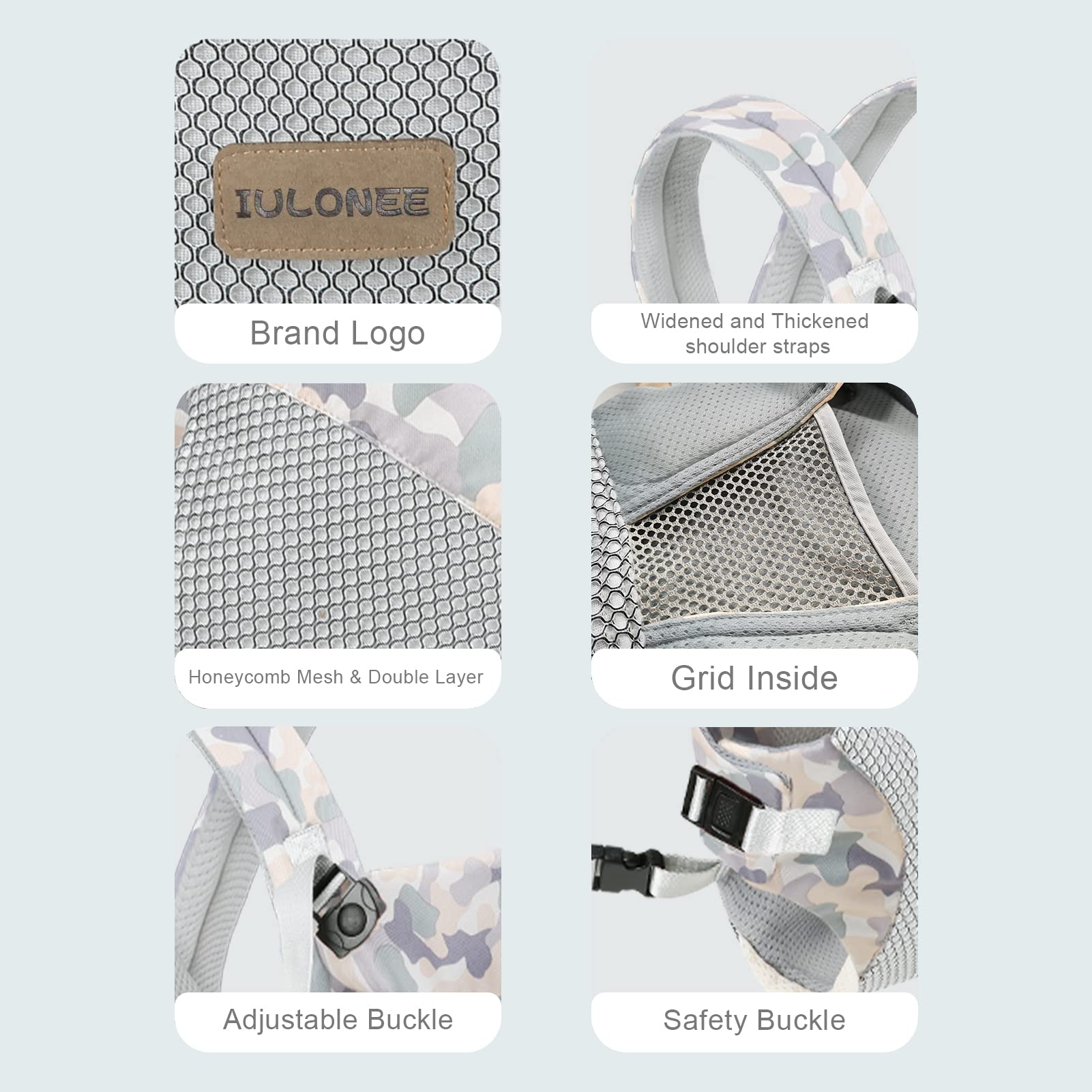 IULONEE ergonomic shoulder padding reduces strain for long, comfortable wear.