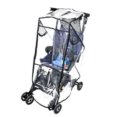 IUME Stroller Rain Cover front window view protects baby from rain.