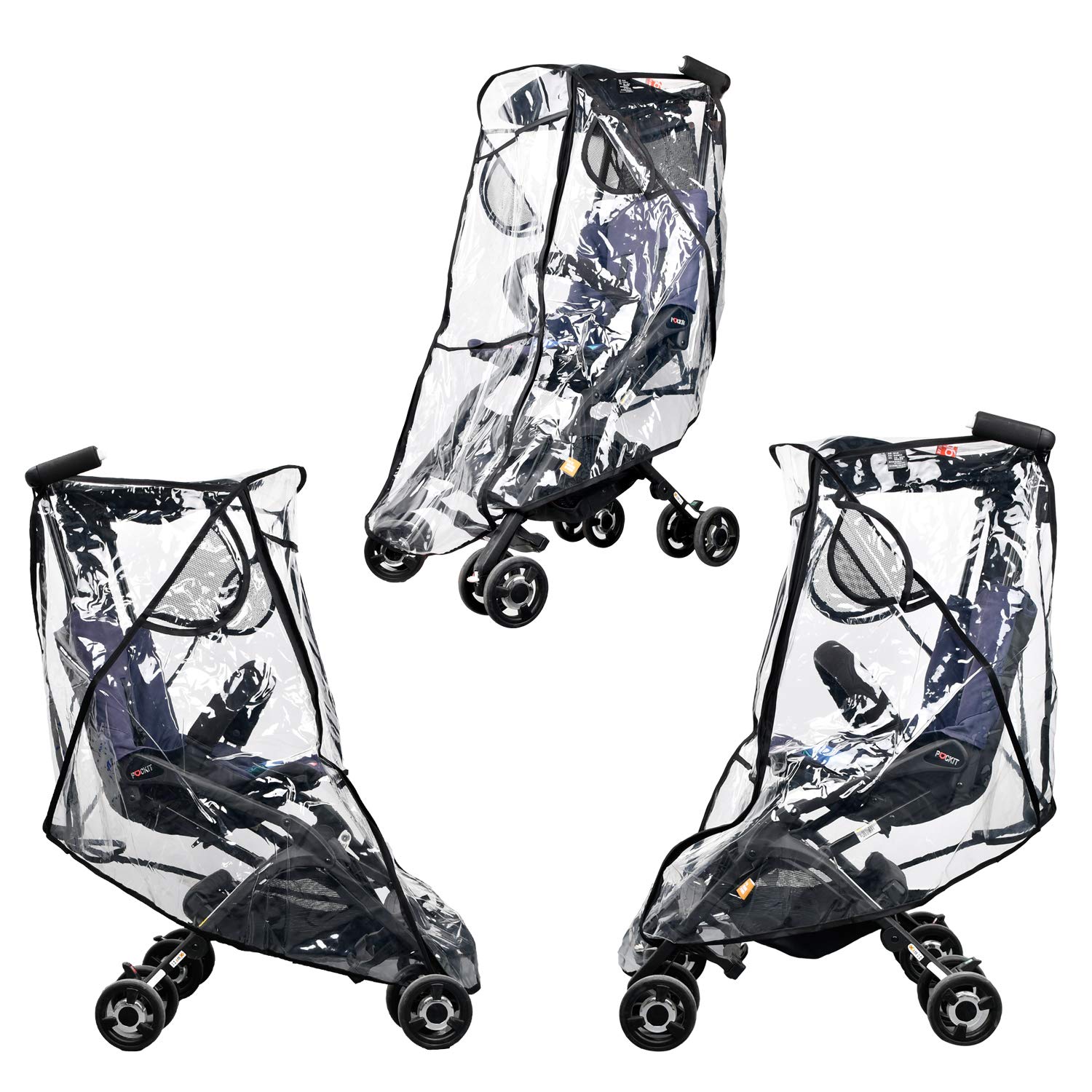 IUME Stroller Rain Cover universal-fit works with most brands.
