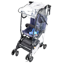 IUME Stroller Rain Cover vented sides for breathable stroller comfort.