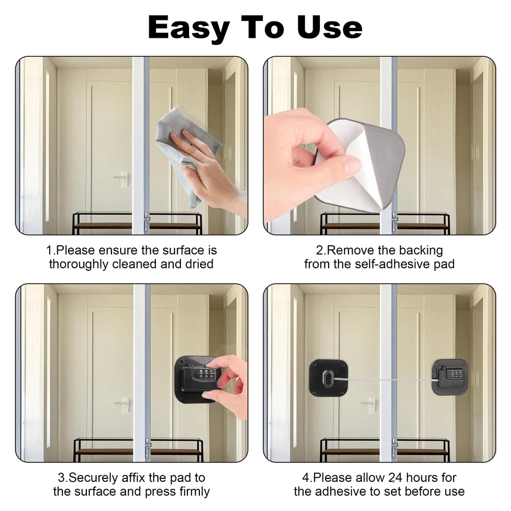 IURRDOP 2-pack keeps extra locks ready for multiple rooms or surfaces