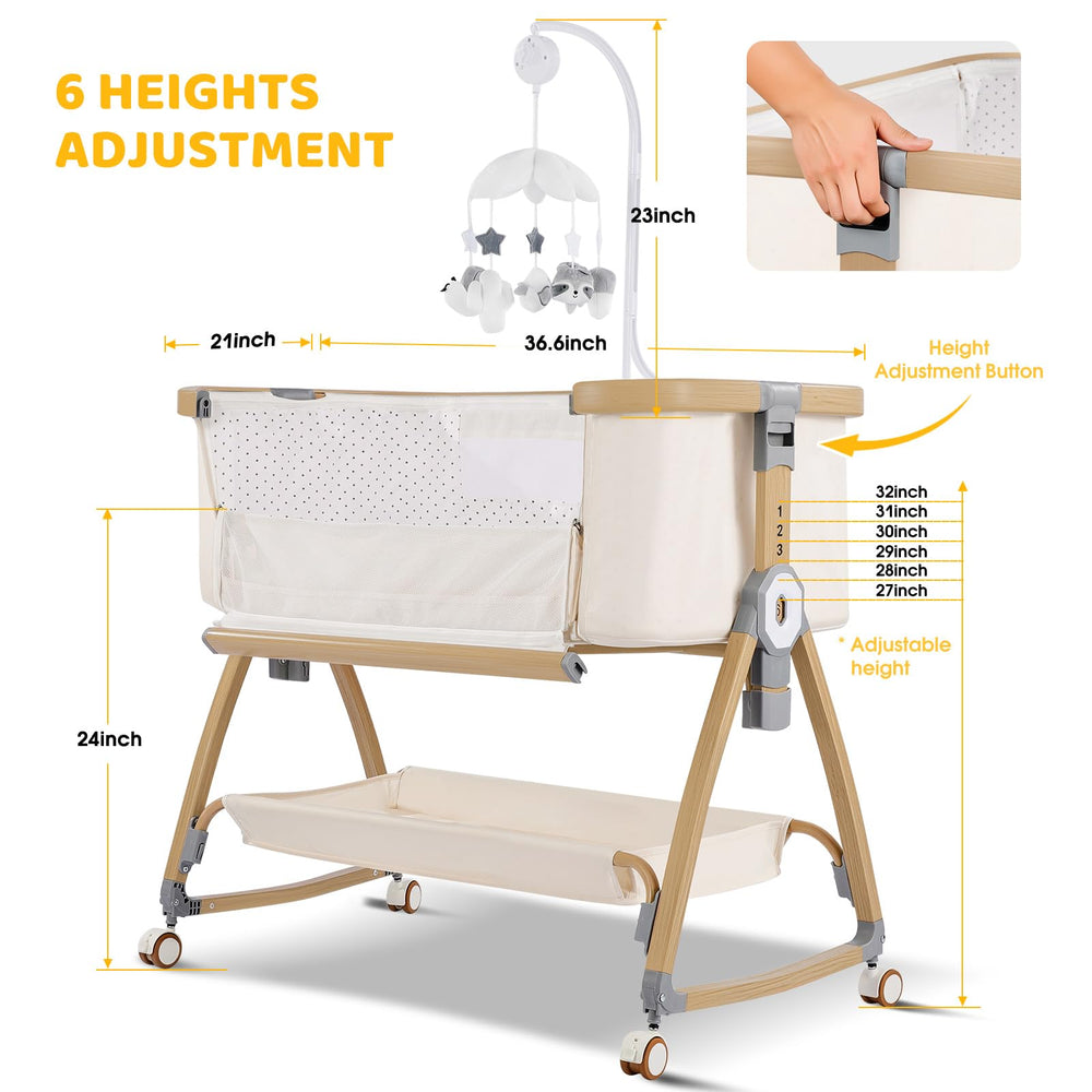 IUVKIMOM Rocking mode soothes baby to sleep.