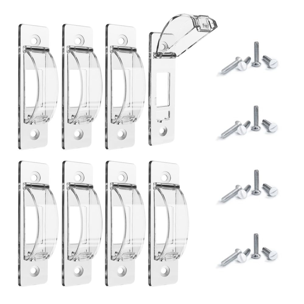ILIVABLE wall switch guard buckle design closeup showing secure locking