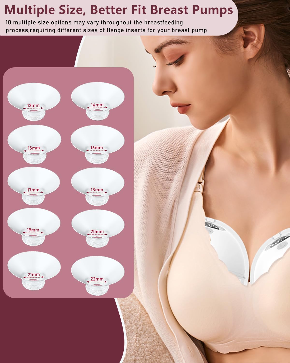 IVARONAL 2-pack 21mm flange inserts for multiple pump models.