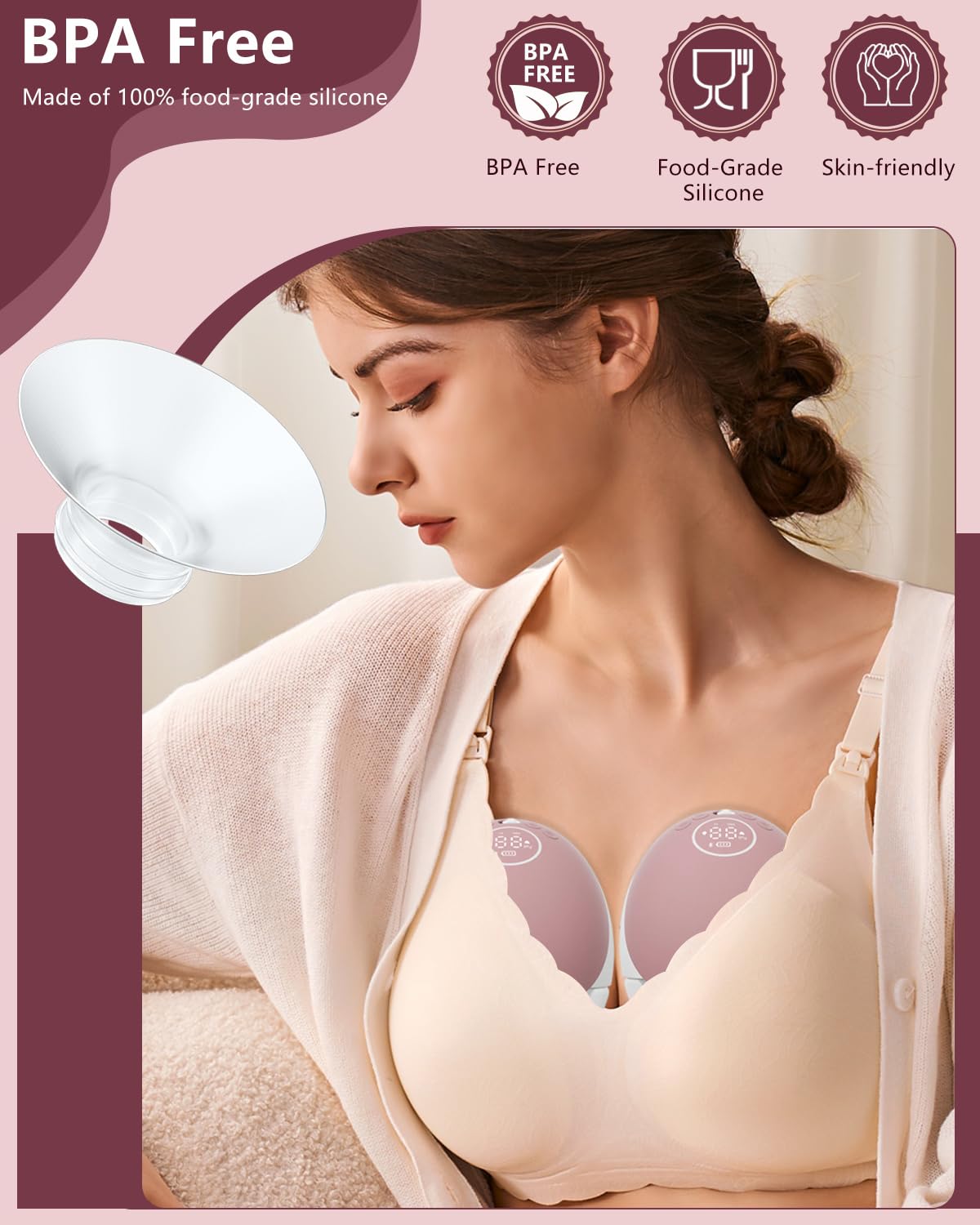 IVARONAL 24mm wearable pump fit demonstrates precise size adjustment.