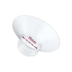IVARONAL 19mm flange insert packaging close-up highlighting versatile brand compatibility for comfortable pumping.