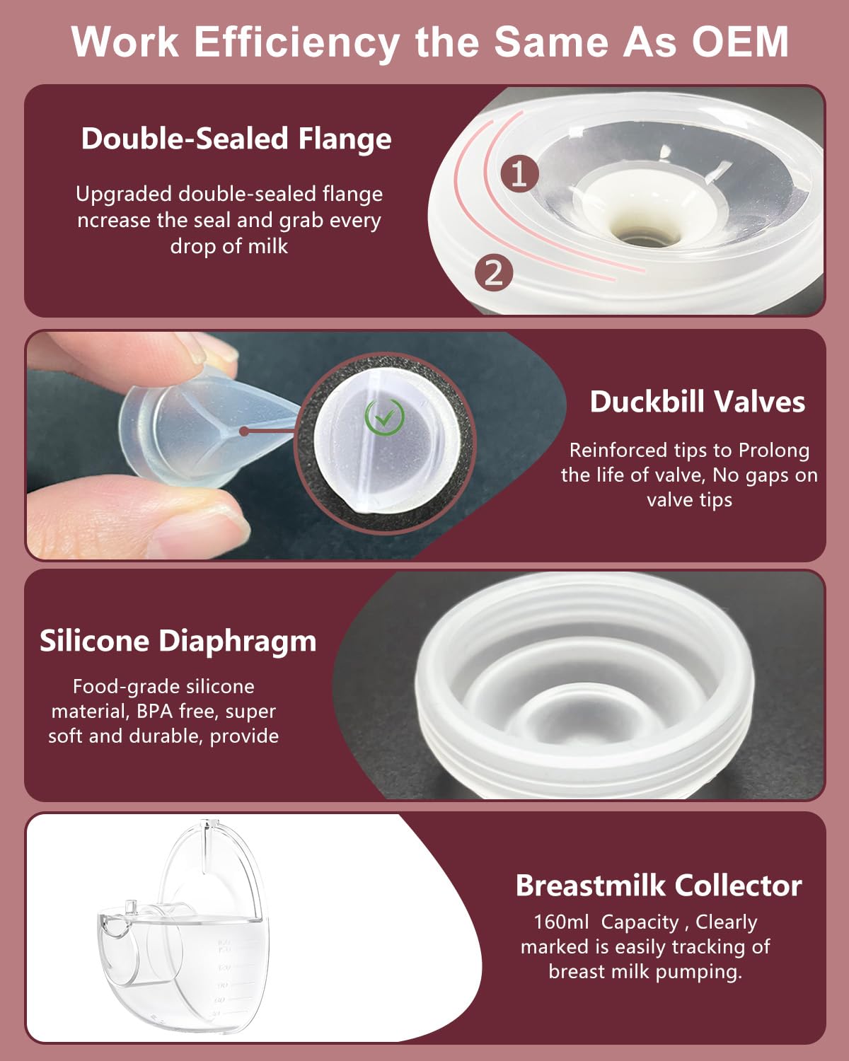 IVARONAL collector duckbill valve diaphragm set ensures reliable suction.