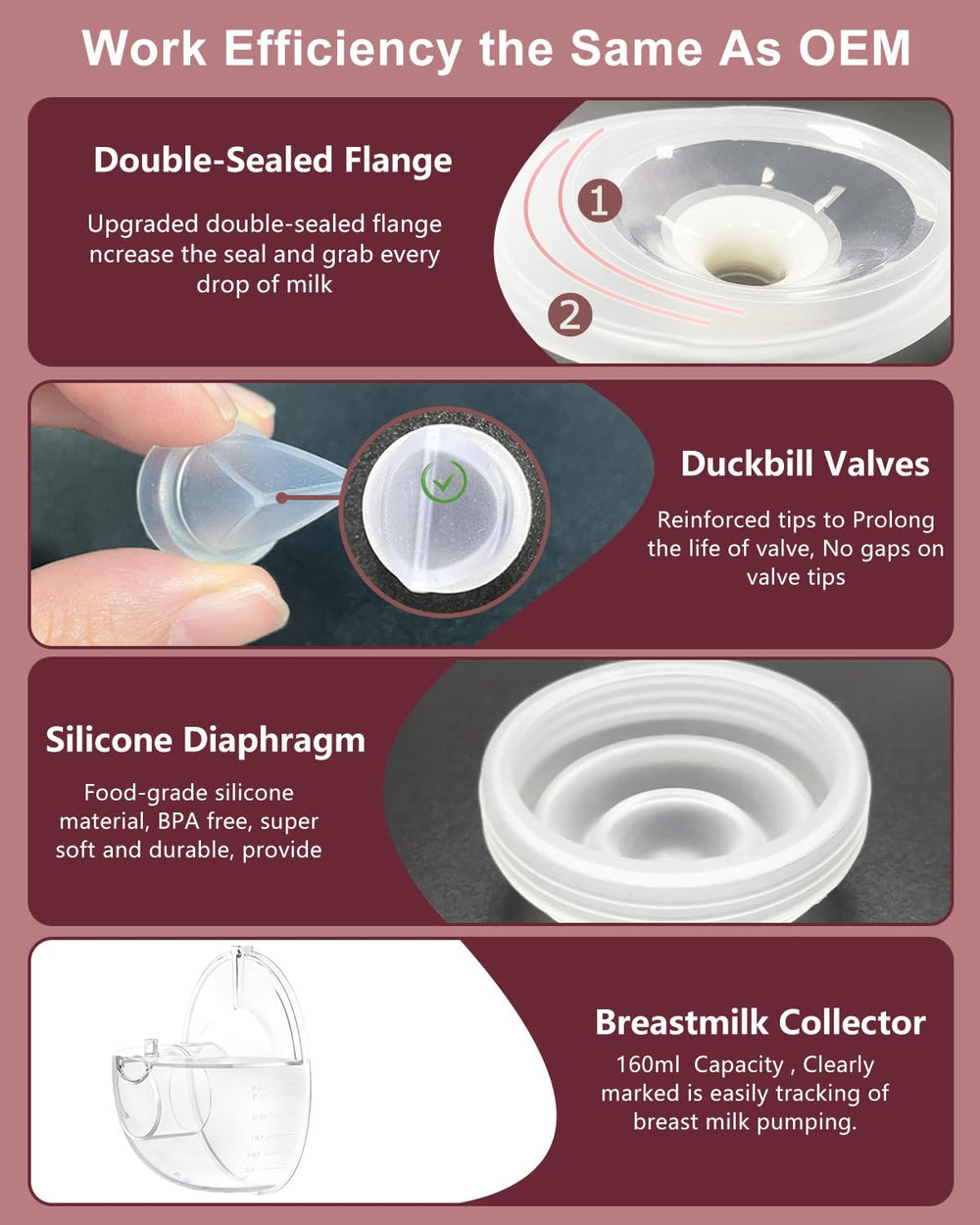IVARONAL collector duckbill valve diaphragm set ensures reliable suction.