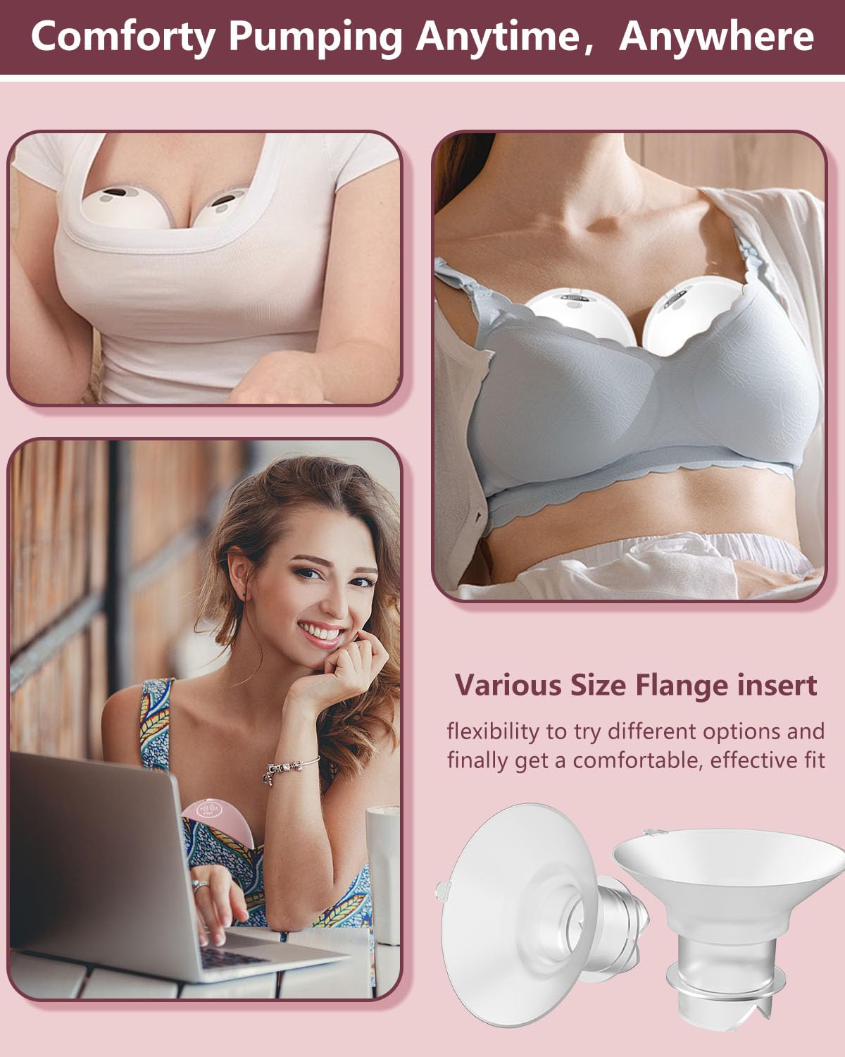 IVARONAL 24mm-shields compatibility supports Momcozy, Spectra, Medela and more