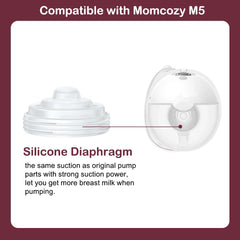 IVARONAL diaphragm for Momcozy M5 shows compatibility for smooth pumping