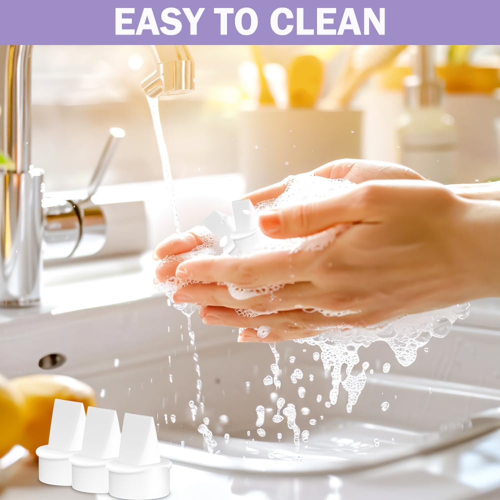 IVARONAL duckbill valves back-flow prevention helps keep milk in container