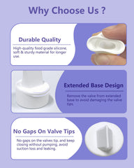 IVARONAL duckbill valves extended base design for easy attachment