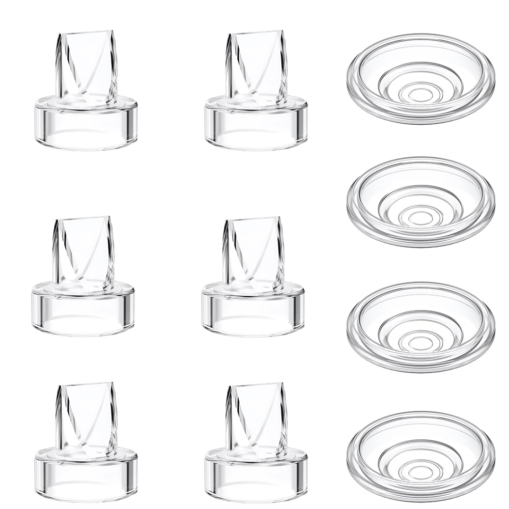 IVARONAL duckbill valves closeup, designed to prevent leaks on Momcozy S12 Pro and S9 Pro