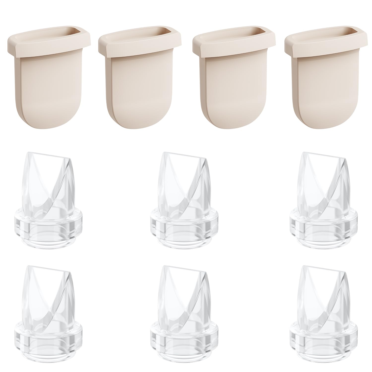 IVARONAL duckbill valves packaged for S32 compatibility prevent backflow and ensure steady milk flow.