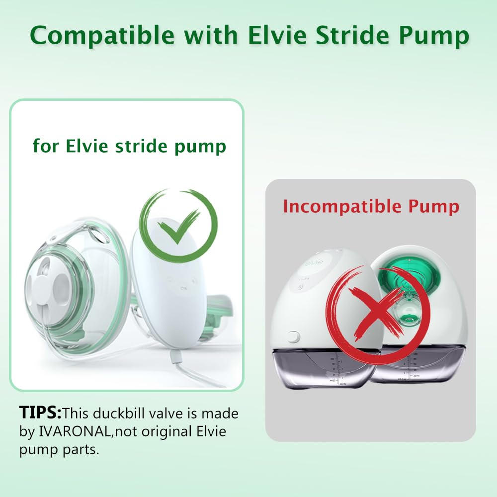IVARONAL Elvie Stride diaphragm 2pcs side view demonstrates stable suction performance