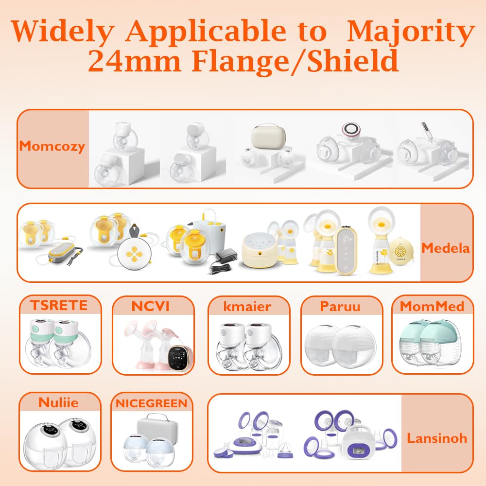IVARONAL flange inserts 13mm-size-option enables customized tunnel comfort during pumping.