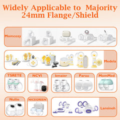 IVARONAL flange inserts 13mm-size-option enables customized tunnel comfort during pumping.