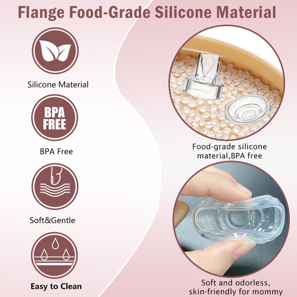 IVARONAL food-grade silicone parts for safe, odorless breast pump replacements.