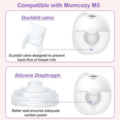 IVARONAL M5 silicone diaphragm 2-pack close-up highlighting strong suction power