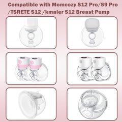 IVARONAL flange compatible with Momcozy S12 Pro for reliable suction.