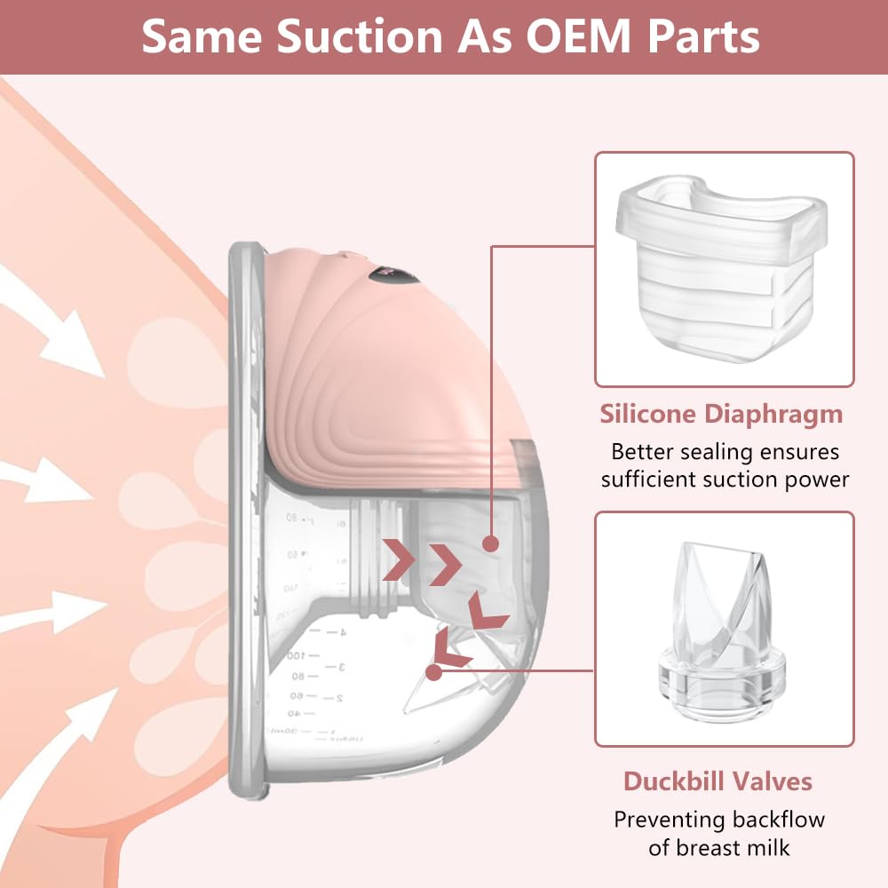 IVARONAL no-backflow system keeps milk contained during pumping.
