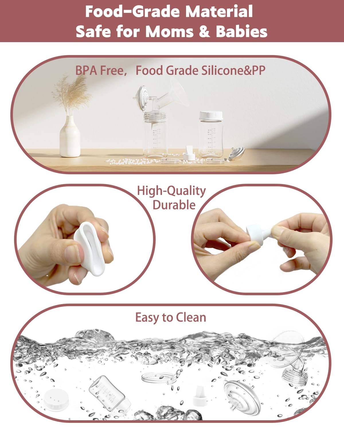 IVARONAL one-piece caps simplify traveling and storage.