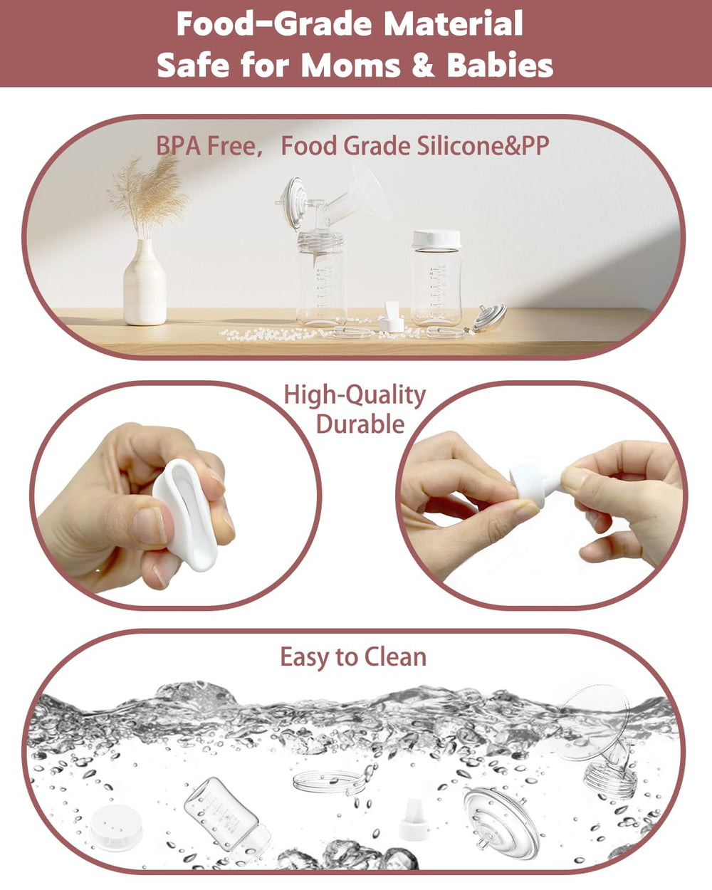 IVARONAL one-piece caps simplify traveling and storage.