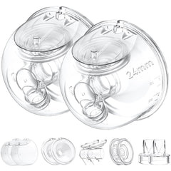 IVARONAL S12 Pro milk collector cups side view with leak-proof dual-channel design.