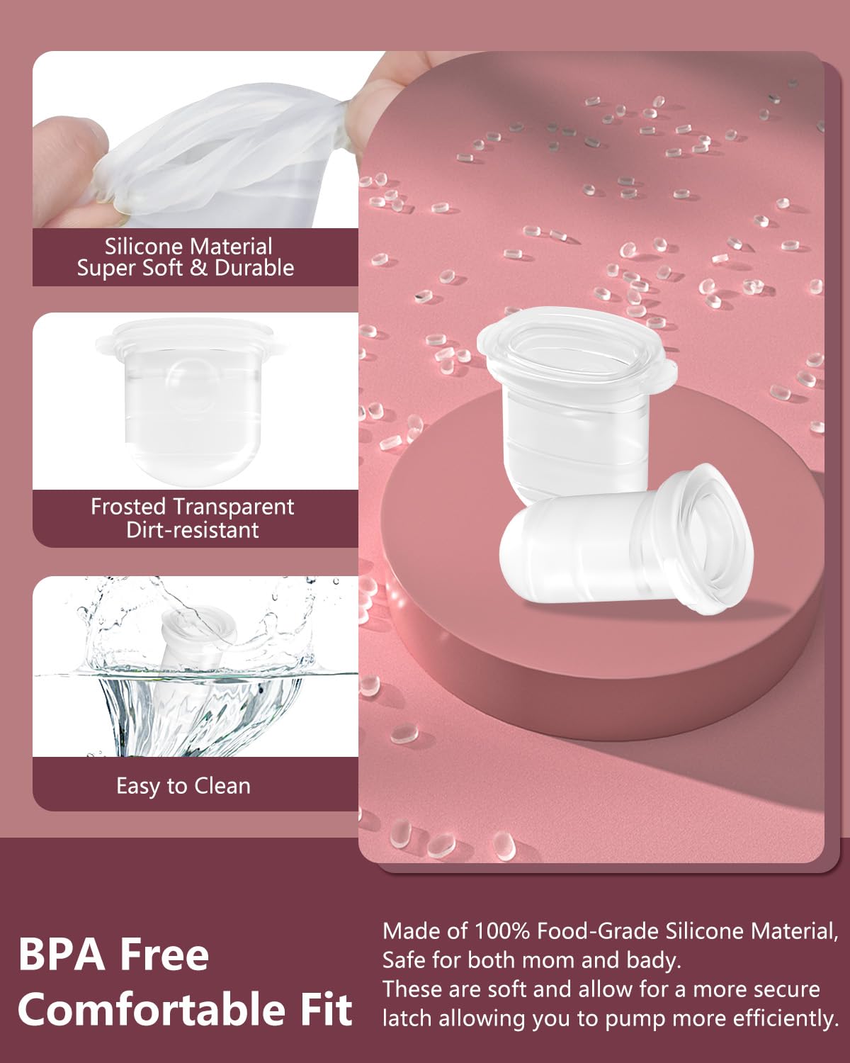 IVARONAL silicone diaphragms are BPA-free for baby-safe pumping.